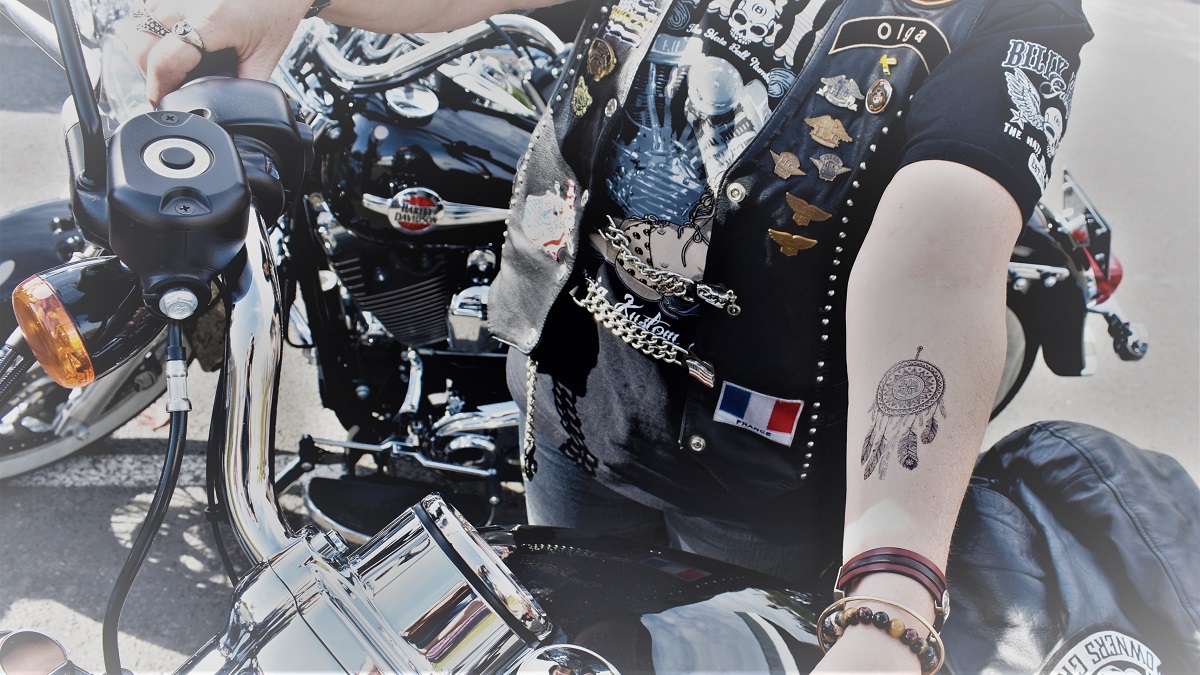 Harley Davidson et tatouage éphémère