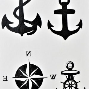 tatouage éphémère ancre de marins