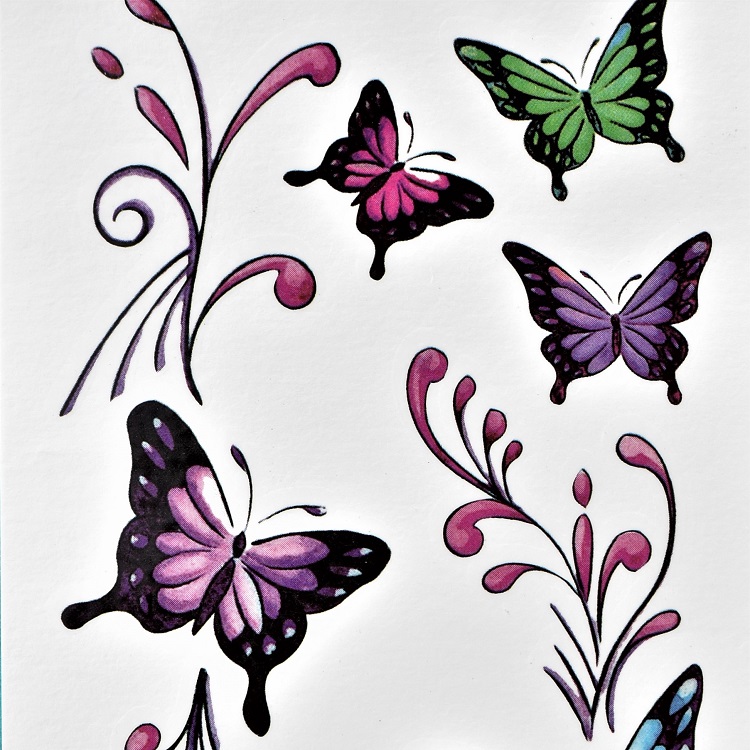 papillon en tattoo