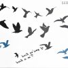 tattoo envol d'oiseaux