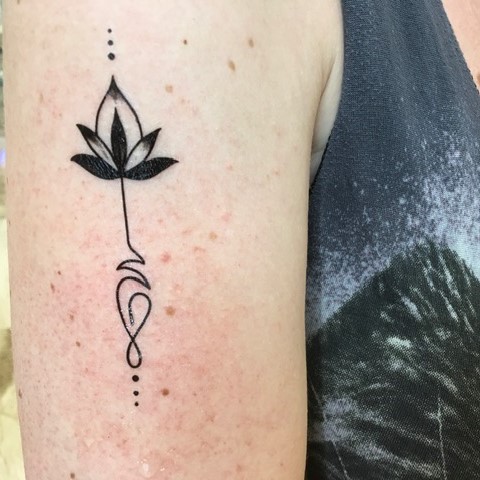 lotus sur la peau