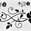 arabesque fleurie en tatouage